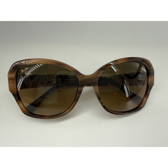 MAUI JIM SWAYING PALMS MJ 530-93 BROWN 24K GOLD BRONZE POLARIZED SUNGLASSES 9 - Picture 14 of 14